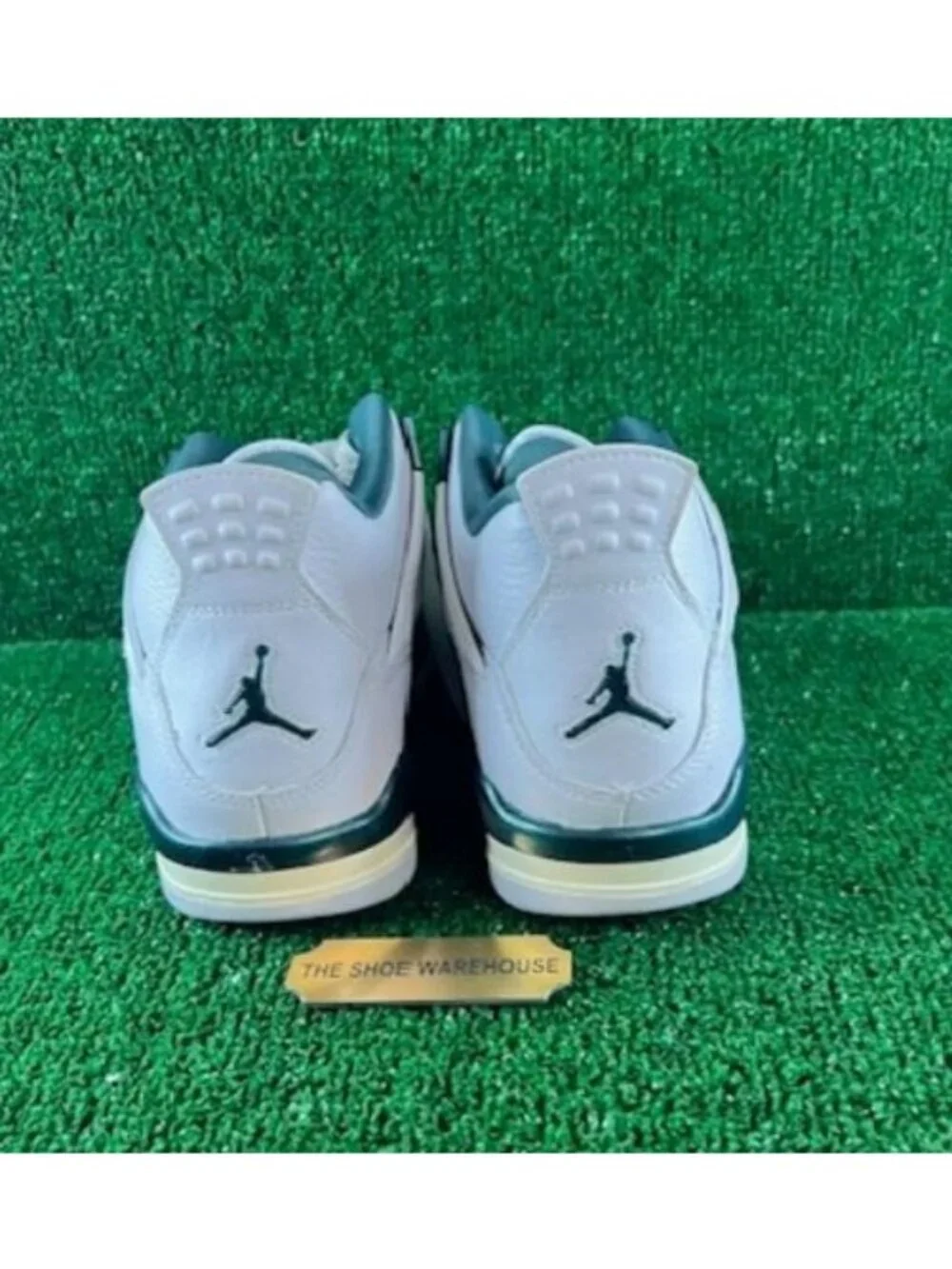 Nike Air Jordan 4 Retro White Green B-GRADE Shoe FQ8213-103 Size 7Y / WMNS 8.5